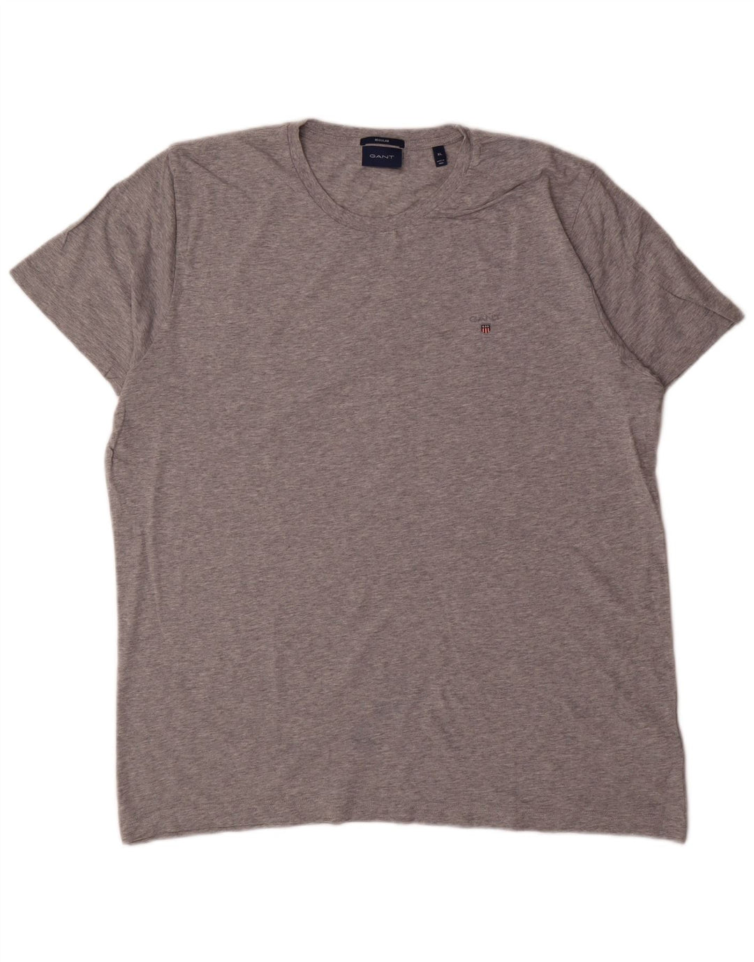 GANT T-shirt da uomo con vestibilità regolare, XL, in cotone grigio