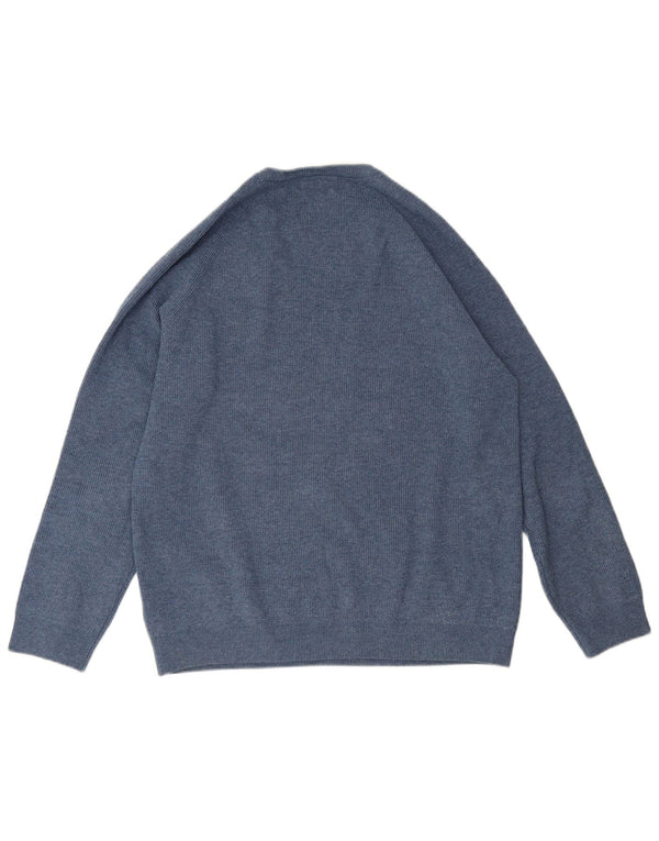 Maglione maglione girocollo da uomo Marks & Spencer XL blu poliestere