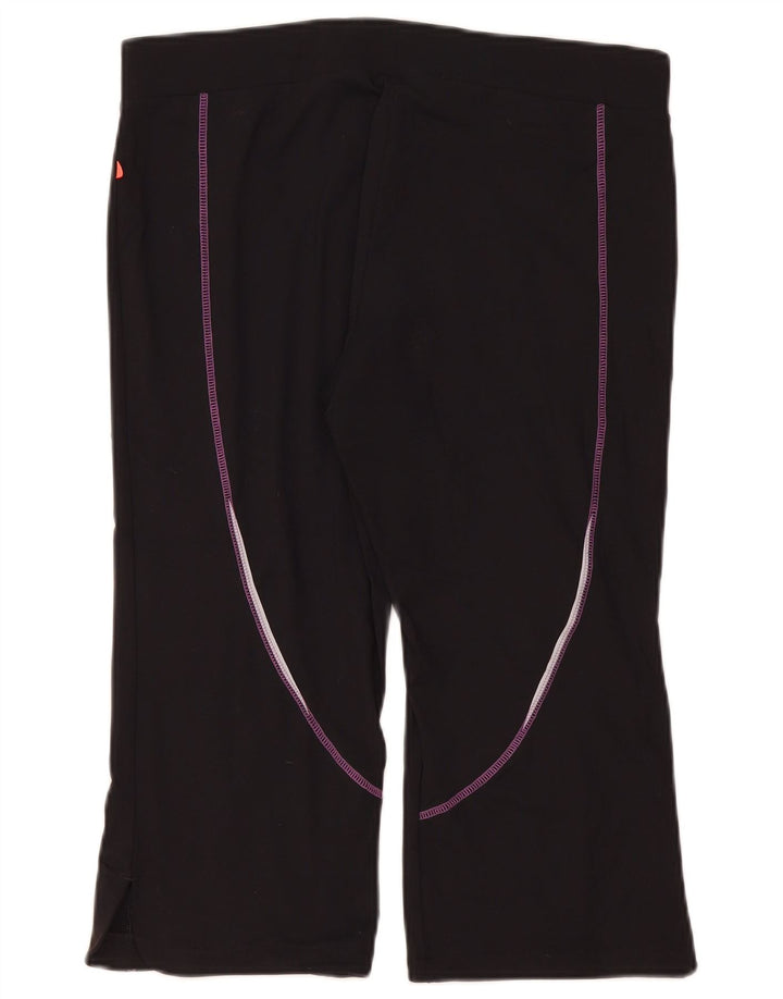 Pantaloni da tuta Capri da donna Marks & Spencer UK 16 Large Poliestere nero