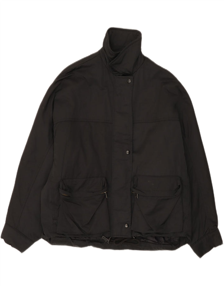 Giacca imbottita oversize da donna Zara UK 6 XS nylon nero