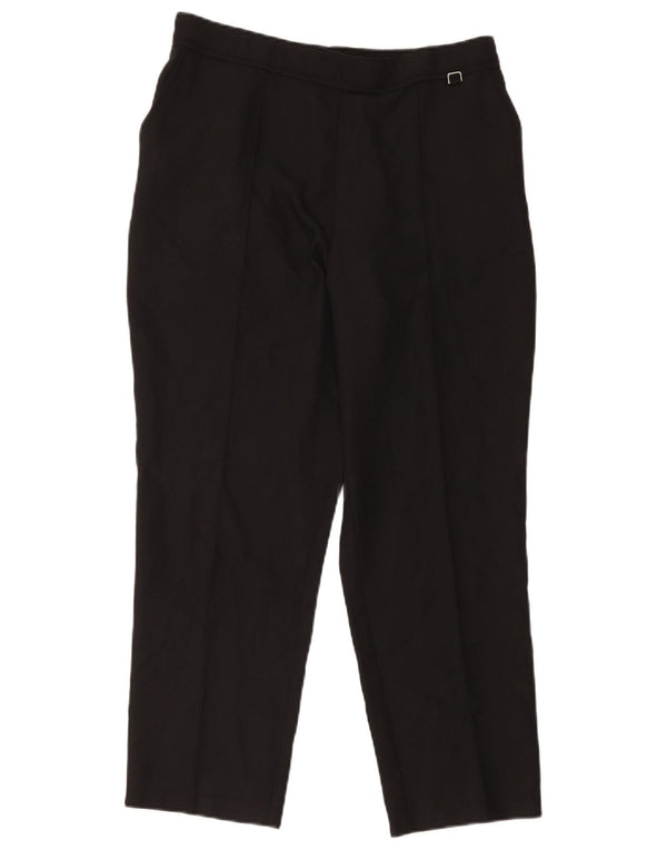 Pantaloni corti da donna Marks & Spencer UK 14 Large W34 L24 Poliestere nero