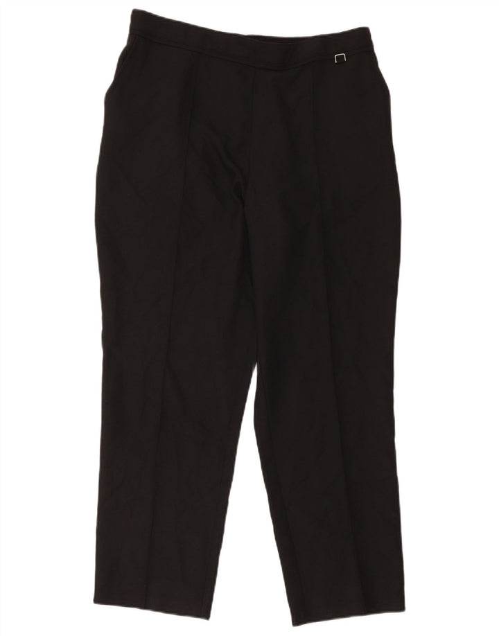 Pantaloni corti da donna Marks & Spencer UK 14 Large W34 L24 Poliestere nero
