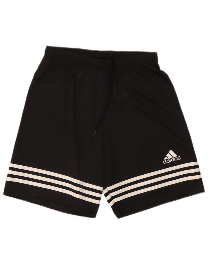 Pantaloncini sportivi Adidas Climalite da uomo piccoli in poliestere nero