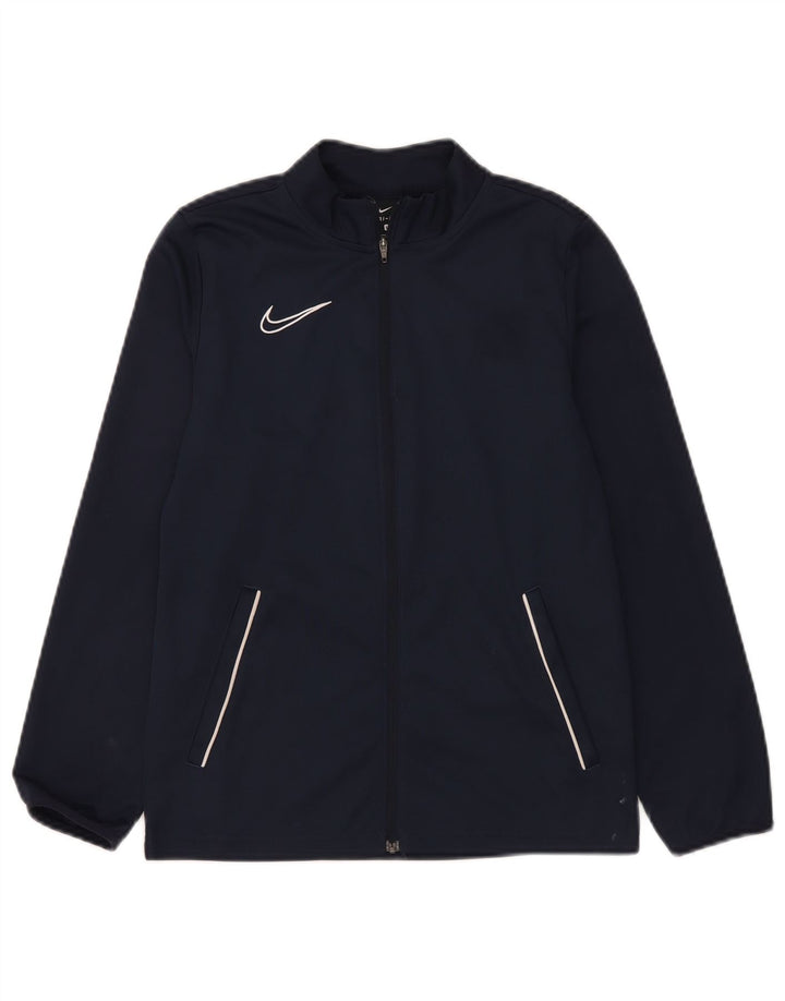 Giacca da tuta da ragazzo Nike Dri Fit Top Jacket 12-13 anni Large Blu Navy