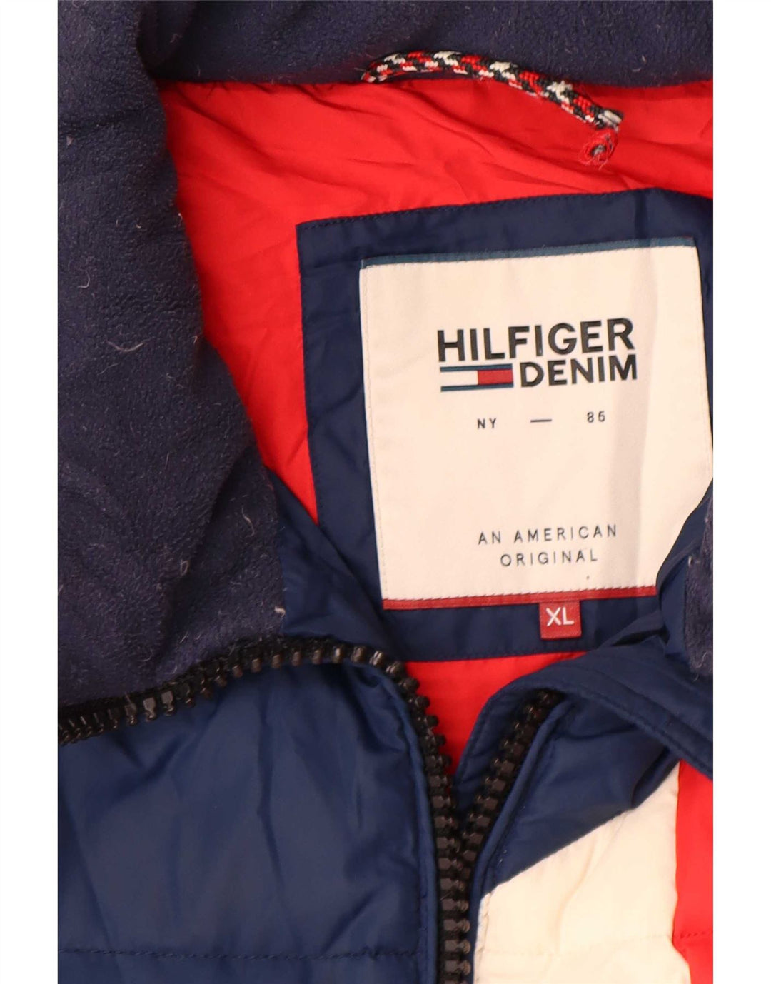 Giacca imbottita da uomo Tommy Hilfiger UK 42 XL multicolore Colourblock