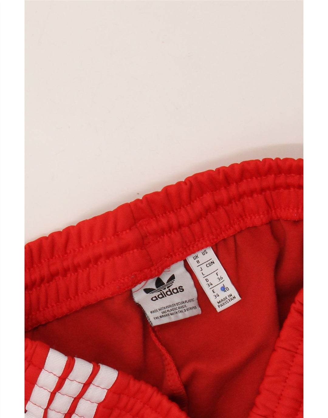 Pantaloni della tuta da donna Adidas UK 8 Small Rossi