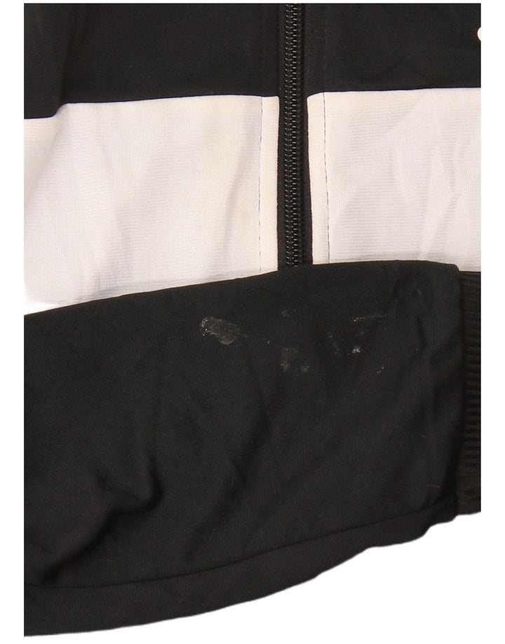 Giacca da tuta da ragazzo Adidas 9-10 anni in poliestere color block nero