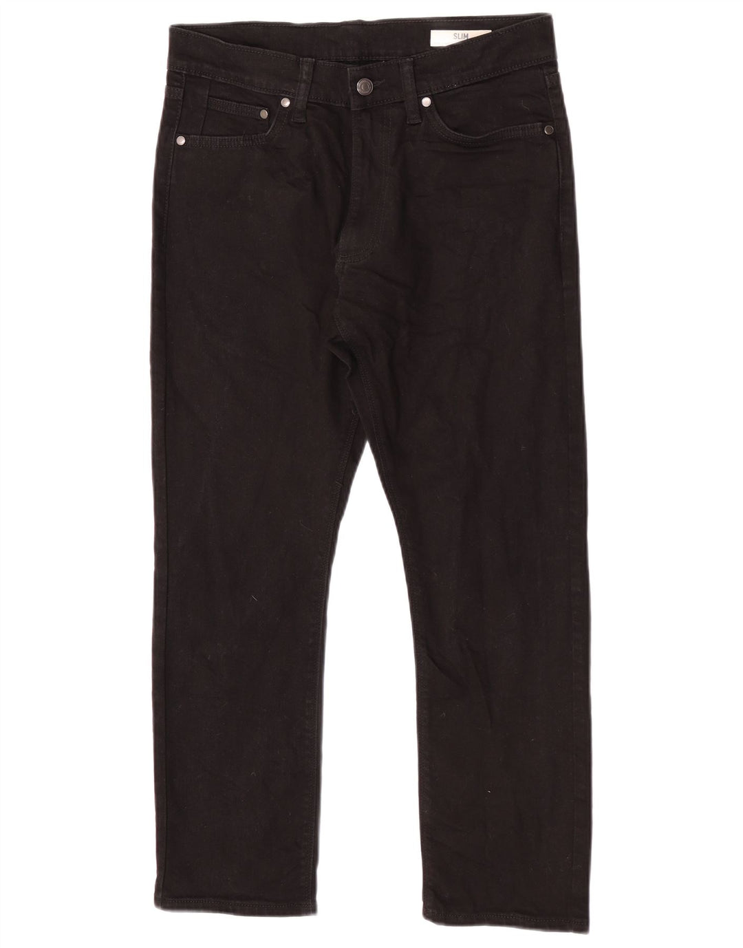 Jeans slim da uomo Marks & Spencer W30 L27 cotone nero