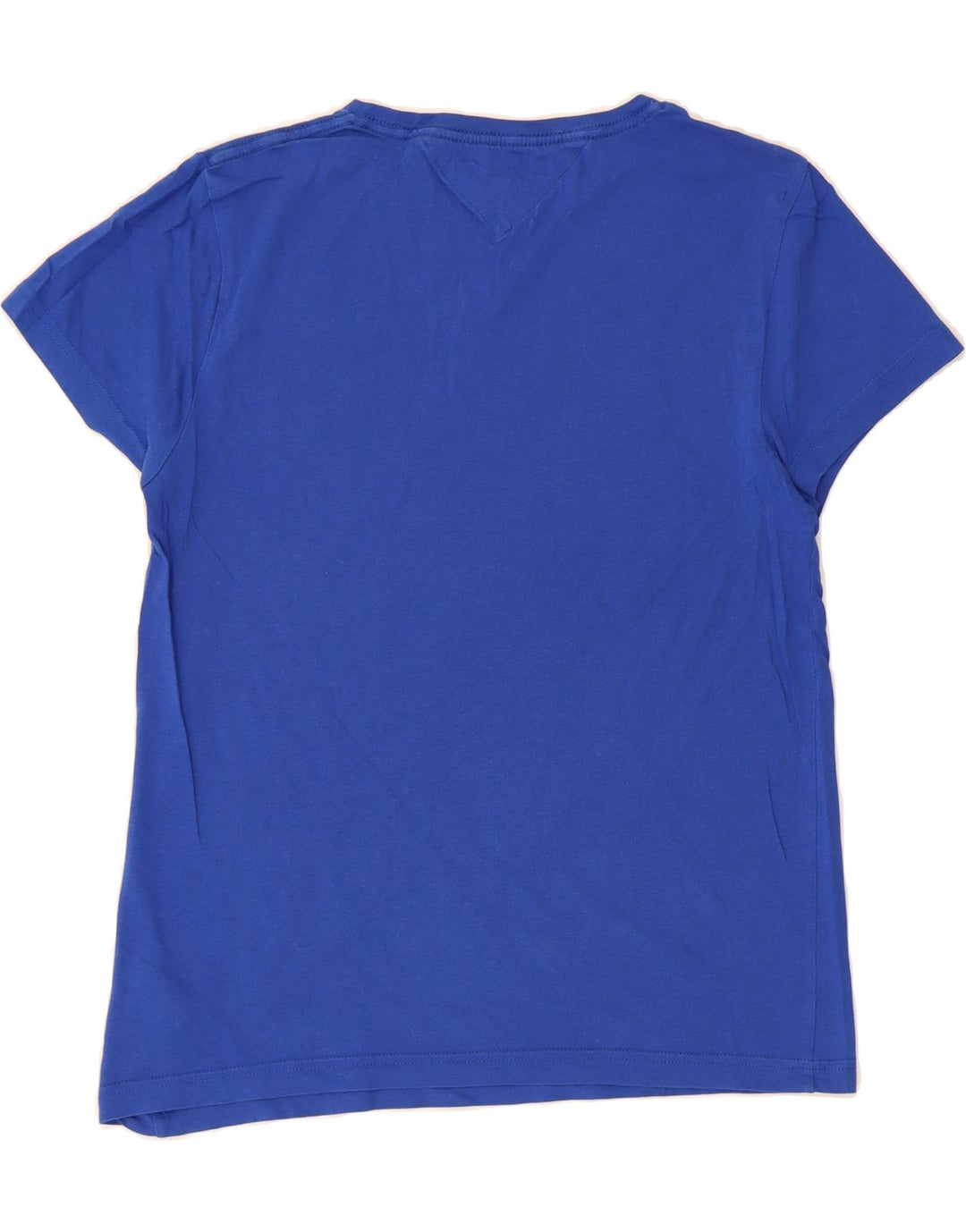 TOMMY HILFIGER Mens Graphic T-Shirt Top Small Blue Cotton Vintage Tommy Hilfiger and Second-Hand Tommy Hilfiger from Messina Hembry 