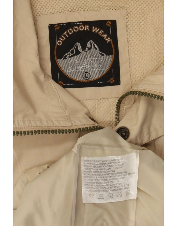 Gilet da uomo VINTAGE UK 40 Large Beige Poliestere