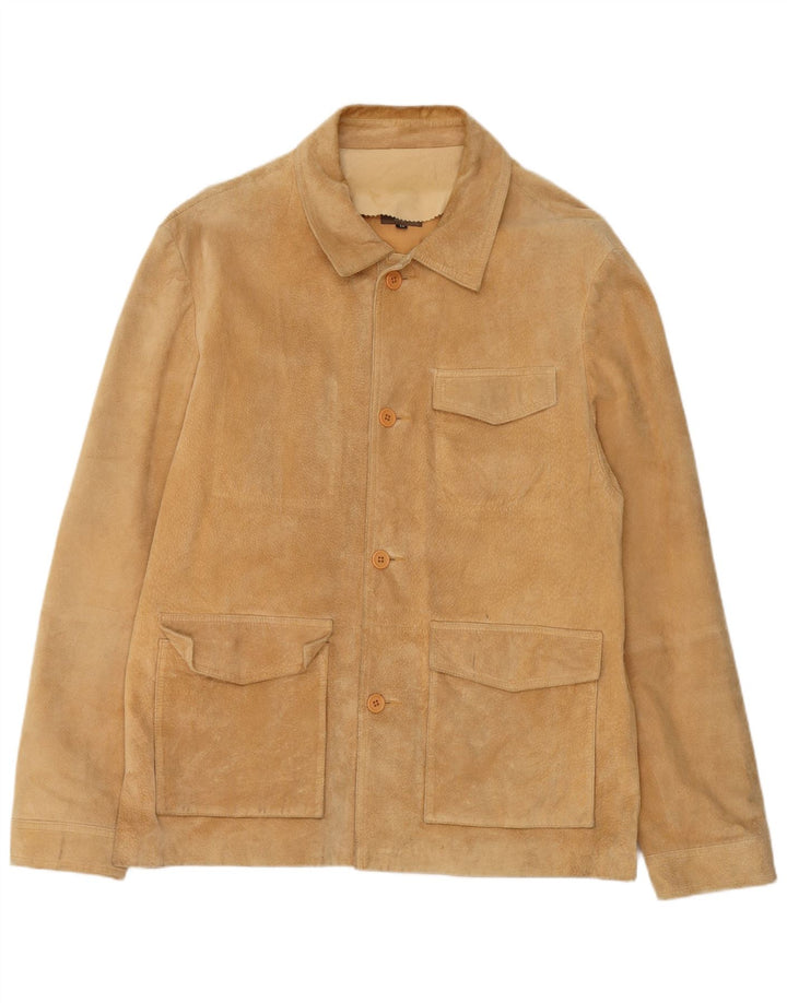 Giacca Scamosciata Uomo Conbipel IT 56 2XL Pelle Beige