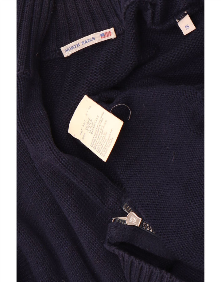 Maglione cardigan da uomo North Sails piccolo in cotone blu navy