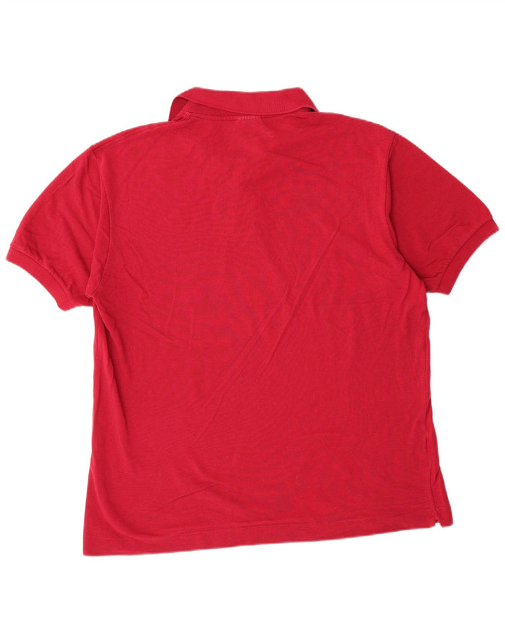 Polo da uomo LACOSTE taglia 5 grande in cotone rosso classico