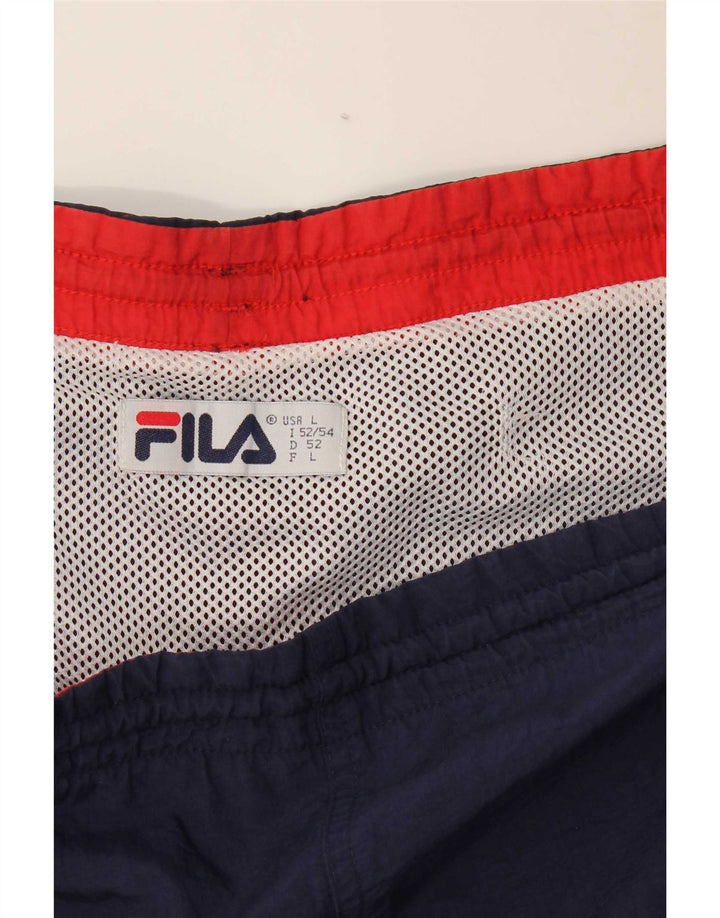 Pantaloncini sportivi Fila da uomo grandi blu navy