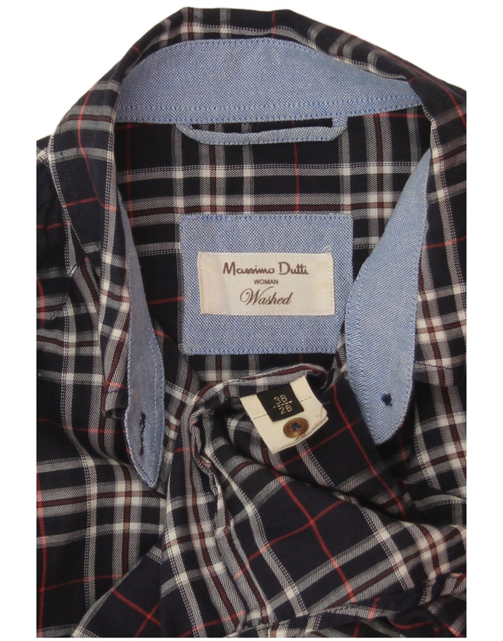 Camicia da donna Massimo Dutti EU 38 Piccolo quadretto blu navy