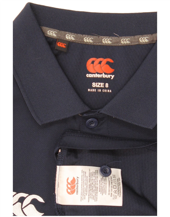 Polo da donna Canterbury UK 8 Small in poliestere blu navy