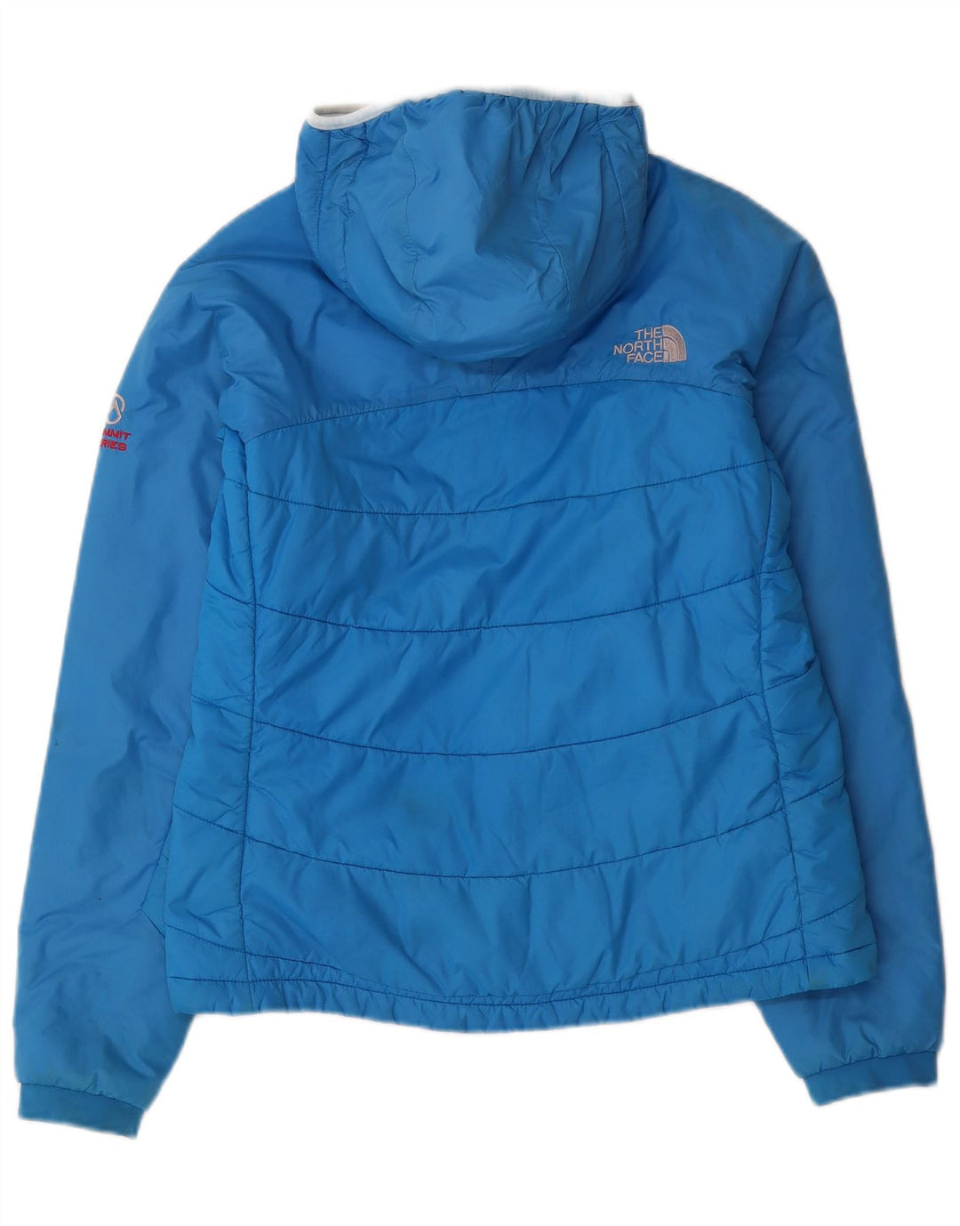 Giacca imbottita con cappuccio da donna The North Face UK 12 nylon blu medio