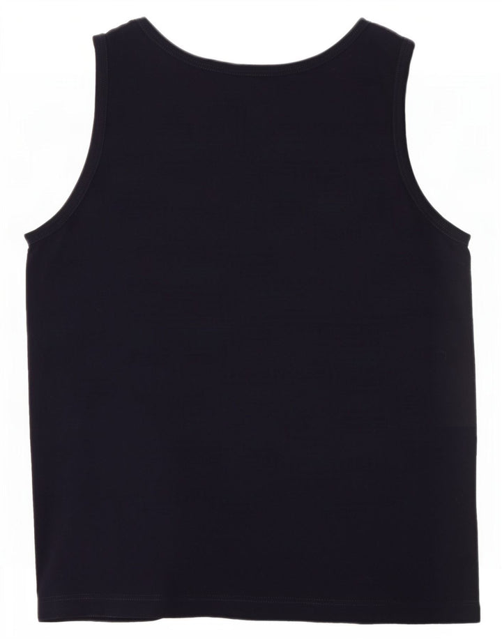 Canotta Fila da uomo piccola in cotone blu navy