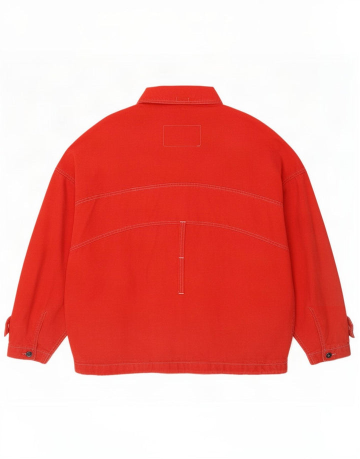 Giubbotto bomber da yachting vintage da uomo UK 44 2XL rosso