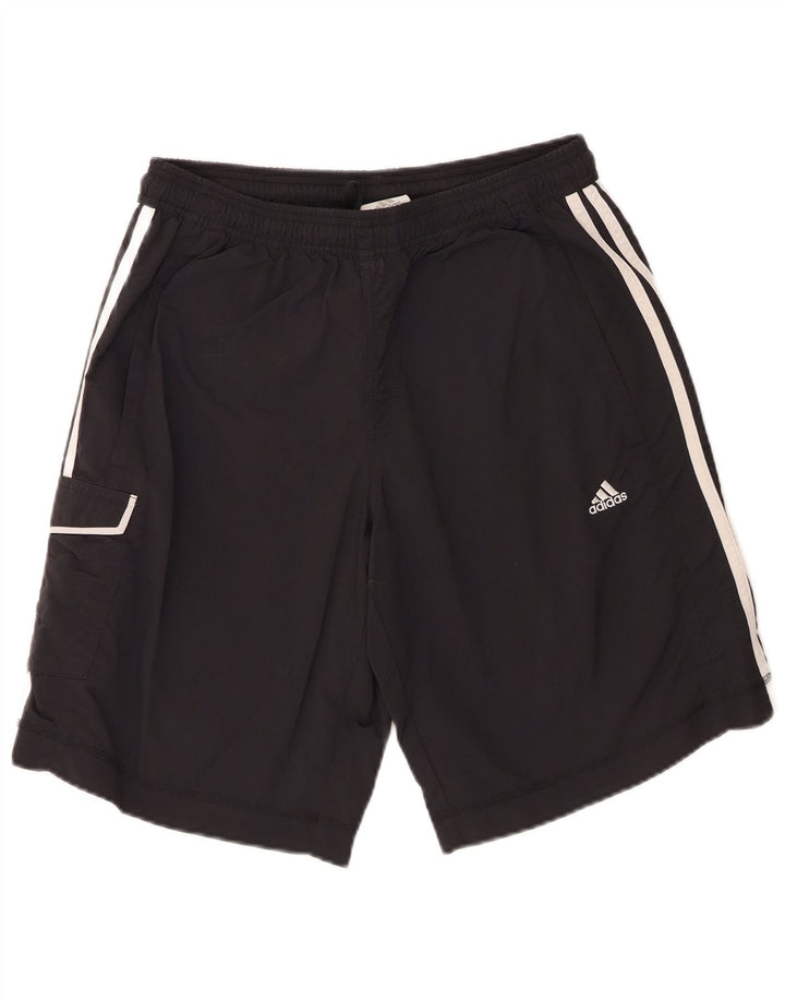 Pantaloncini sportivi Adidas da uomo cargo medi neri