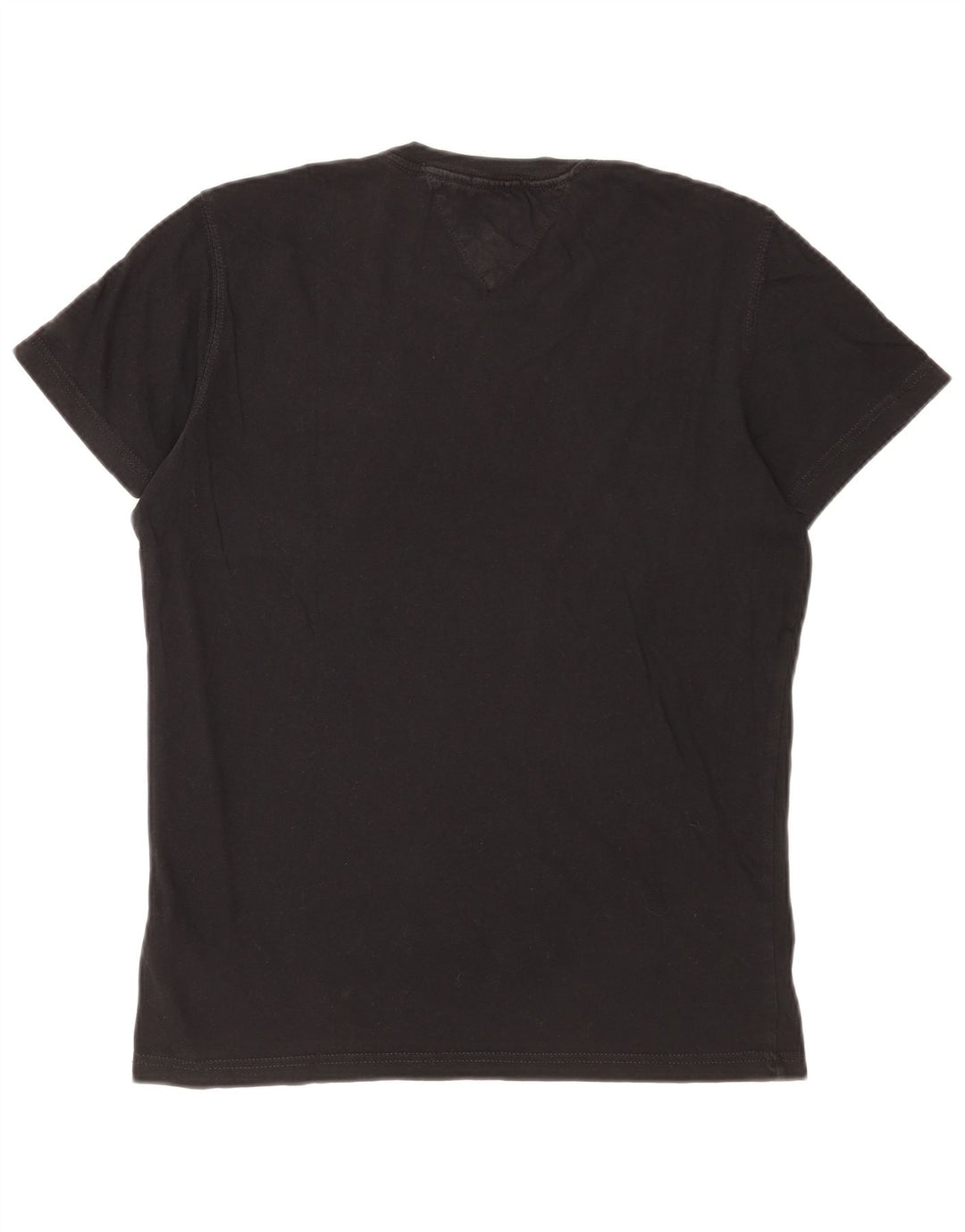 T-shirt grafica da uomo Tommy Hilfiger Top piccola in cotone nero