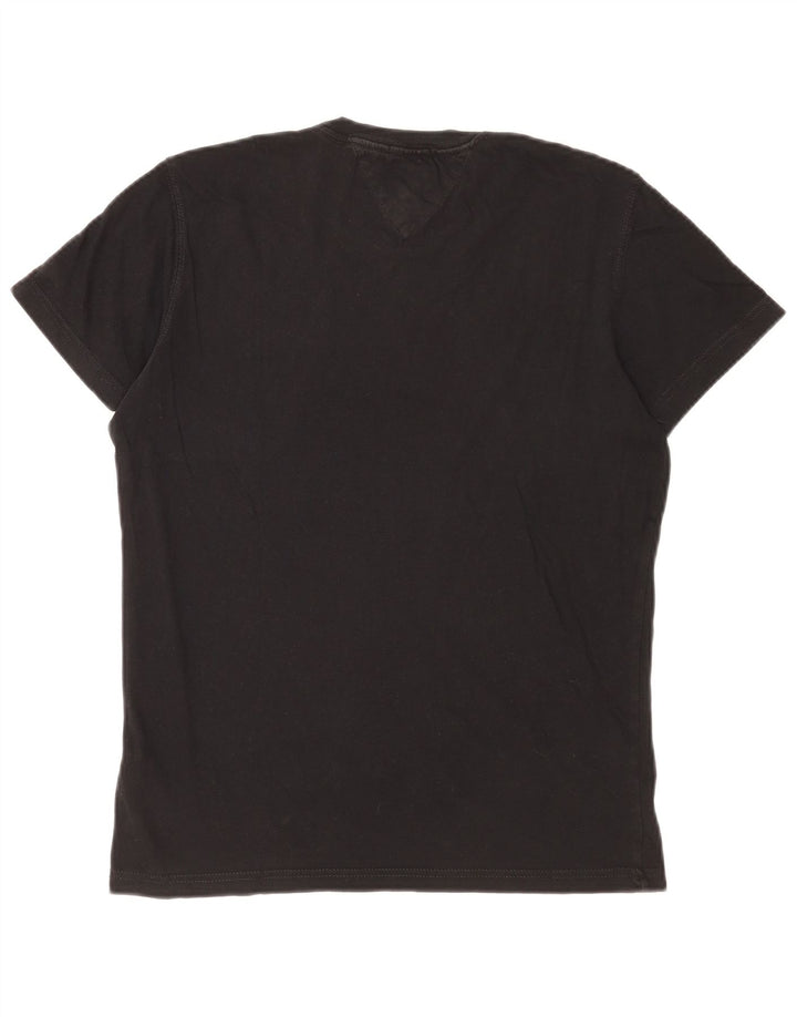 T-shirt grafica da uomo Tommy Hilfiger Top piccola in cotone nero