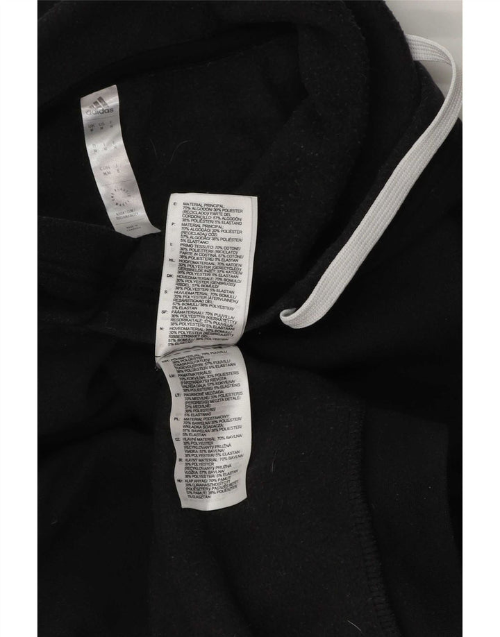 Felpa con cappuccio da uomo Adidas Medium in cotone nero