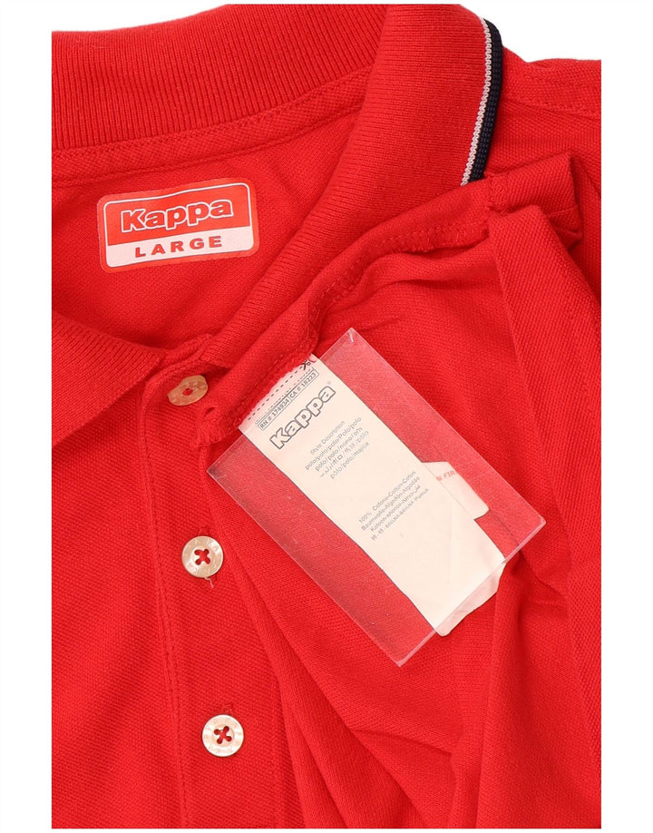 Polo KAPPA Uomo Large Rossa in Cotone