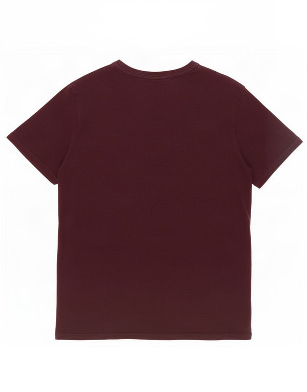 T-shirt da uomo Fred Perry Top XL in cotone bordeaux