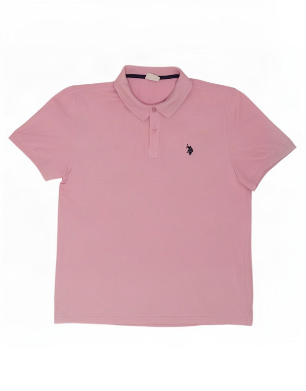Polo Assn. Camicia da uomo XL in cotone rosa