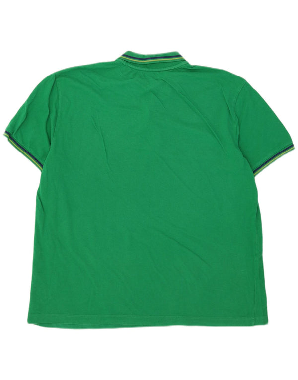 Polo Kappa da uomo 3XL a righe verdi