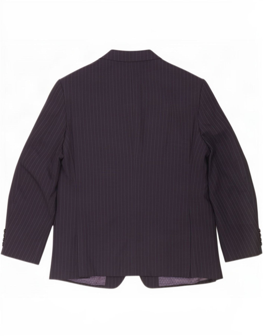 Giacca blazer a 2 bottoni da uomo Marks & Spencer UK 42 grande gessato blu navy