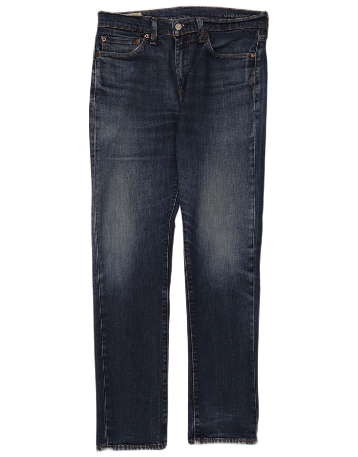 Levi's Uomo 511 Slim Jeans W32 L32 Cotone Blu Navy