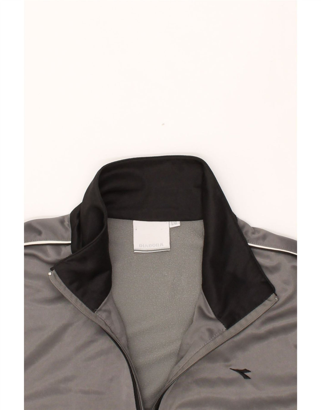DIADORA Womens Tracksuit Top Jacket UK 20 2XL Grey Polyester Vintage Diadora and Second-Hand Diadora from Messina Hembry 