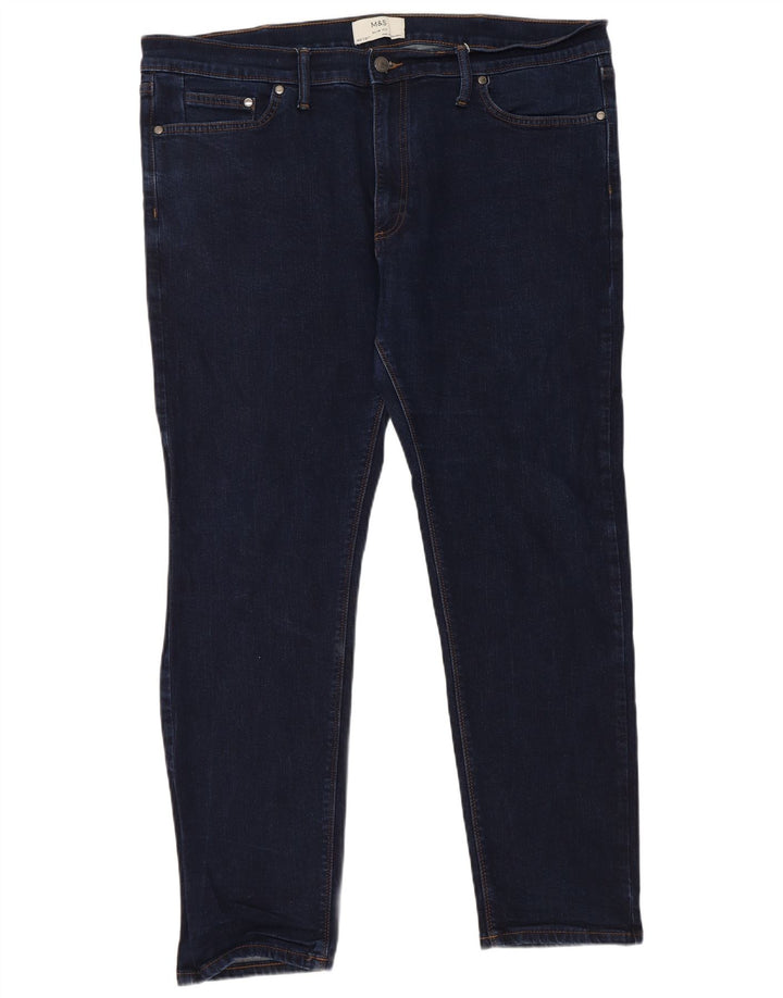 Jeans slim da donna Marks & Spencer W40 L31 cotone blu navy