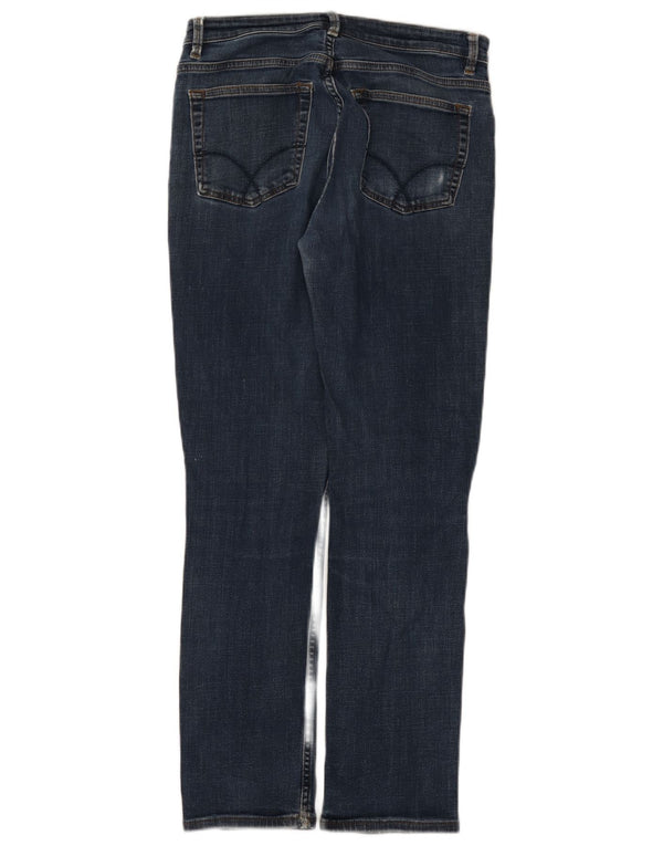 Crew Clothing Jeans dritti da donna UK 10 Small W28 L28 Blu
