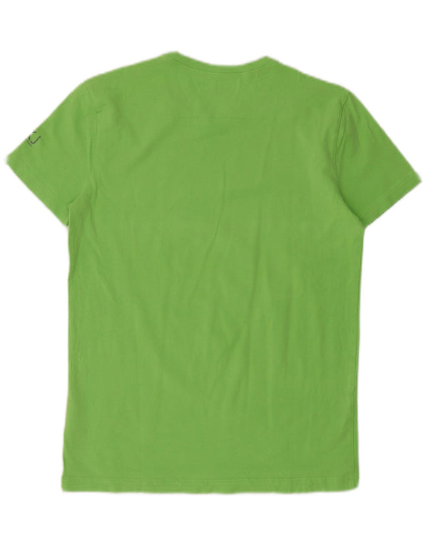 Calvin Klein Jeans T-shirt da donna Top UK 14 Large Verde Cotone