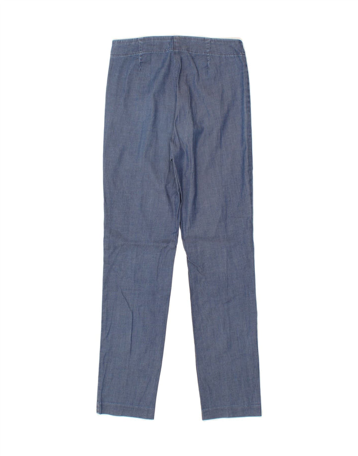 BENETTON Womens Slim Casual Trousers W26 L28  Blue Vintage Benetton and Second-Hand Benetton from Messina Hembry 