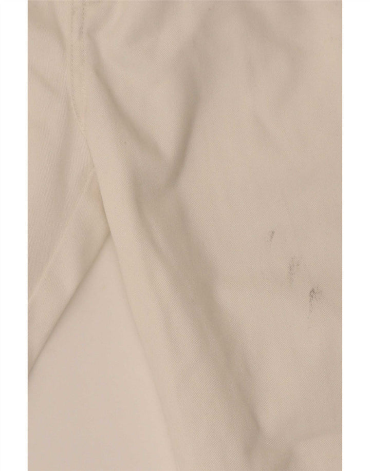 Pantaloni corti da donna a vita alta Dickies W28 L25 poliestere bianco