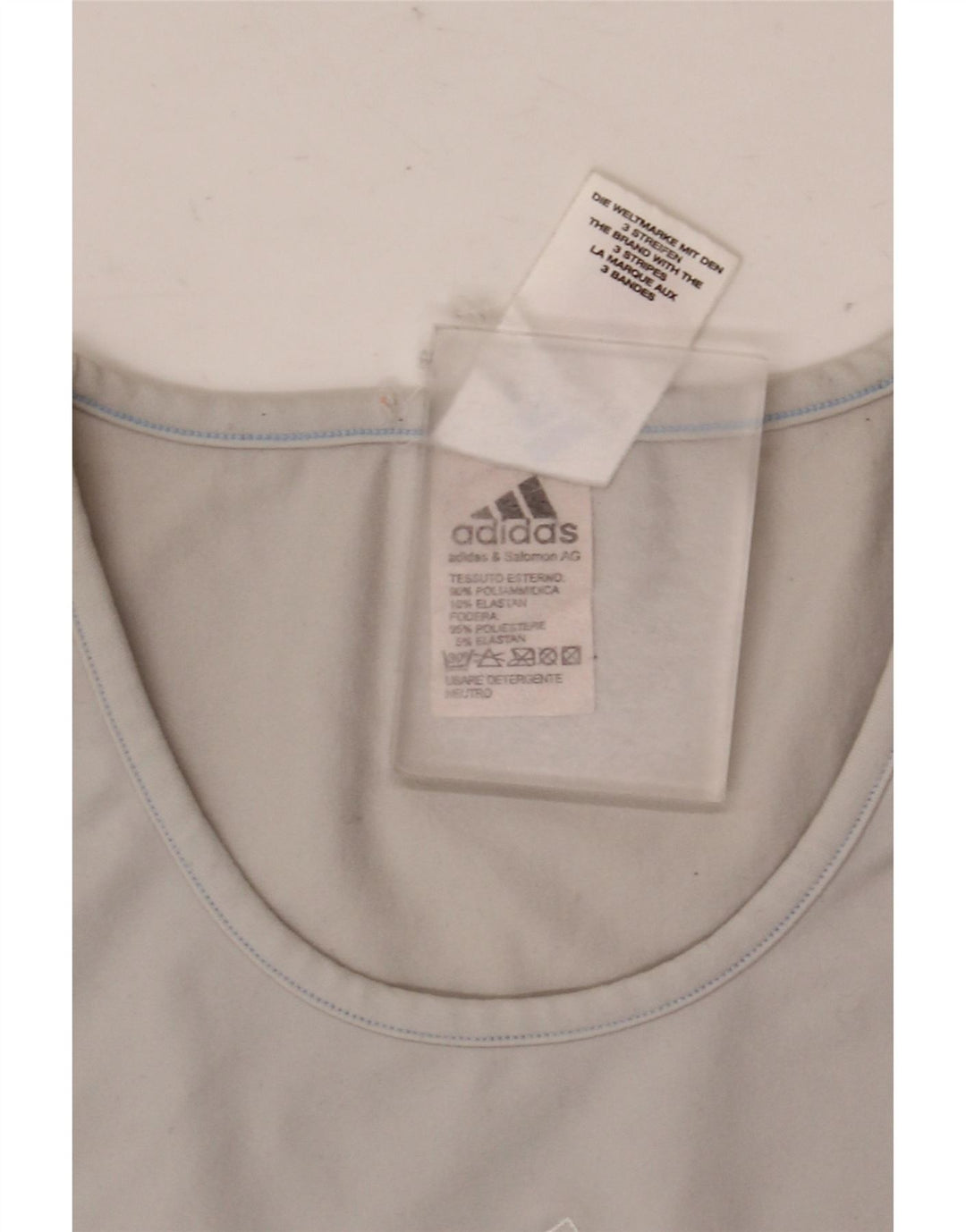 T-shirt da donna Adidas Top UK 12 grigio medio in poliammide