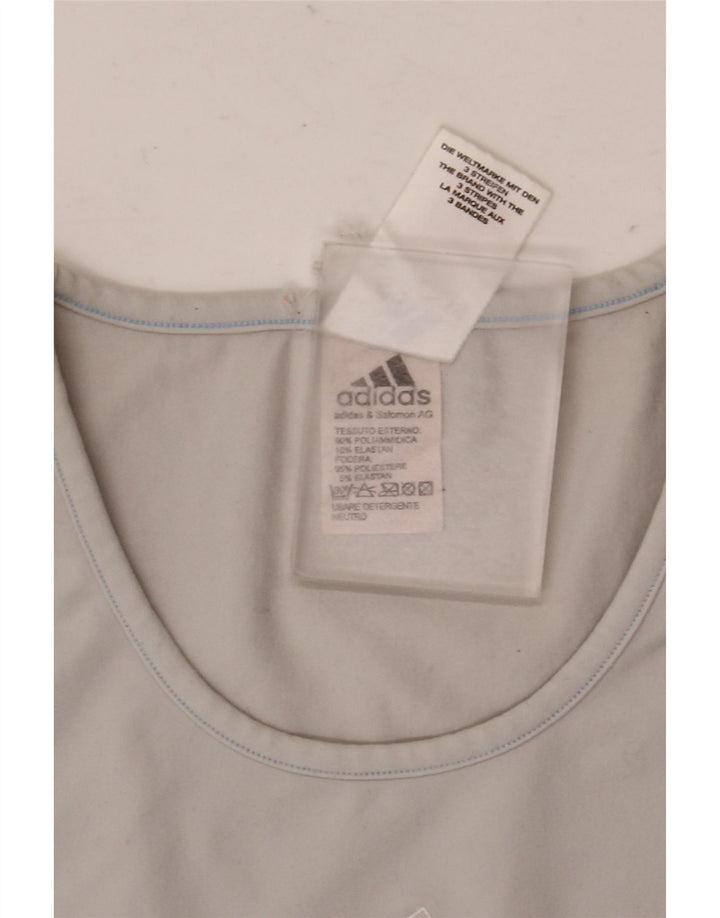 T-shirt da donna Adidas Top UK 12 grigio medio in poliammide
