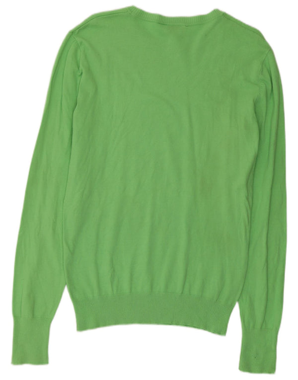 Maglione maglione con scollo a barca da uomo Diesel verde medio