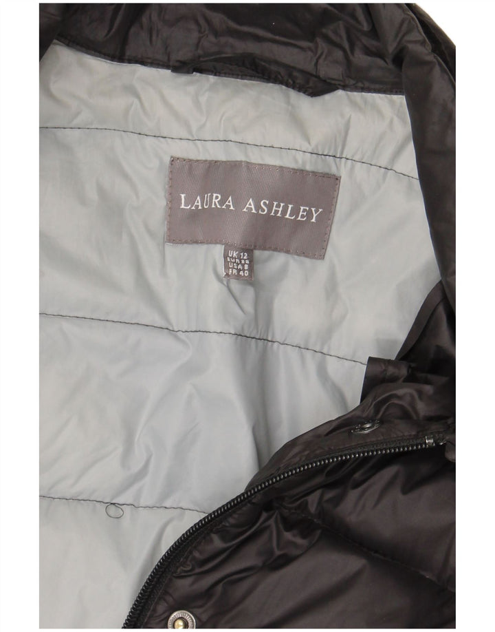 Giacca imbottita da donna Laura Ashley UK 12 media nera