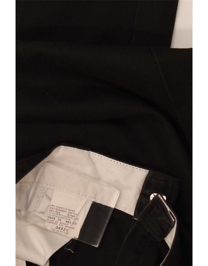 Pantaloni chino dritti da uomo Dickies W34 L29 poliestere nero