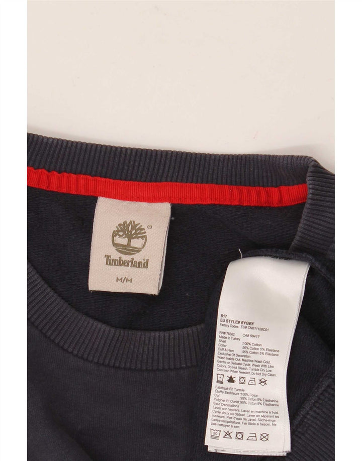 Timberland Felpa grafica da uomo Maglione medio cotone blu navy