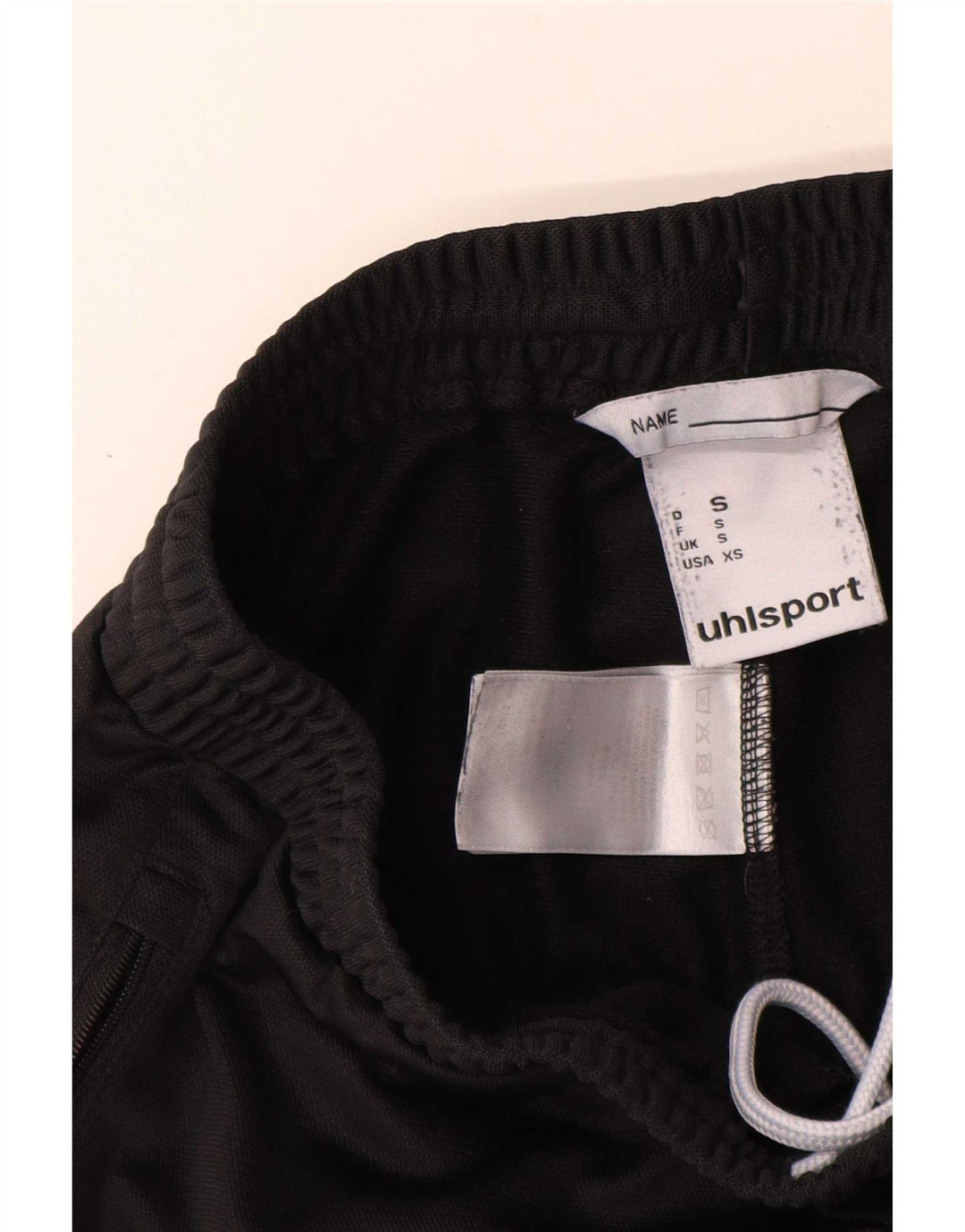 Pantaloni da tuta con grafica da uomo Uhlsport piccoli in poliestere nero