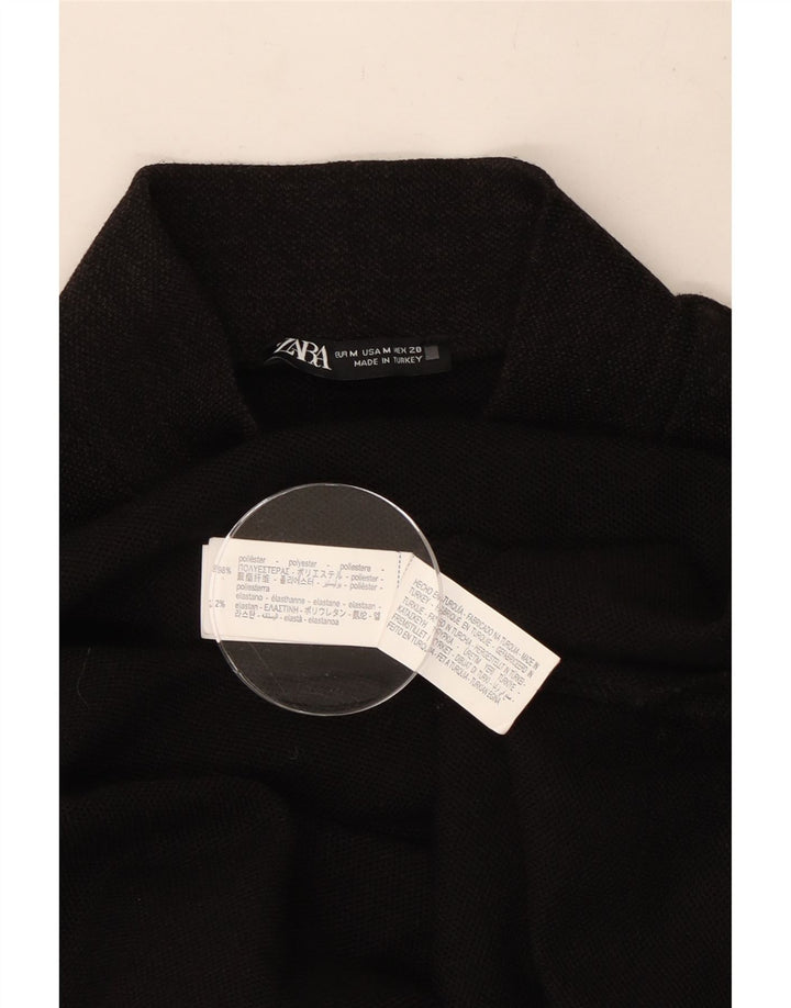 Abito basic senza maniche da donna Zara UK 12 Poliestere marrone medio
