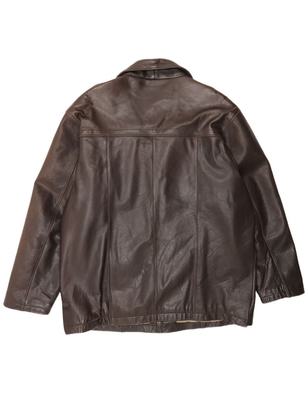 Giacca in pelle da uomo Route 66 UK 42 XL Marrone
