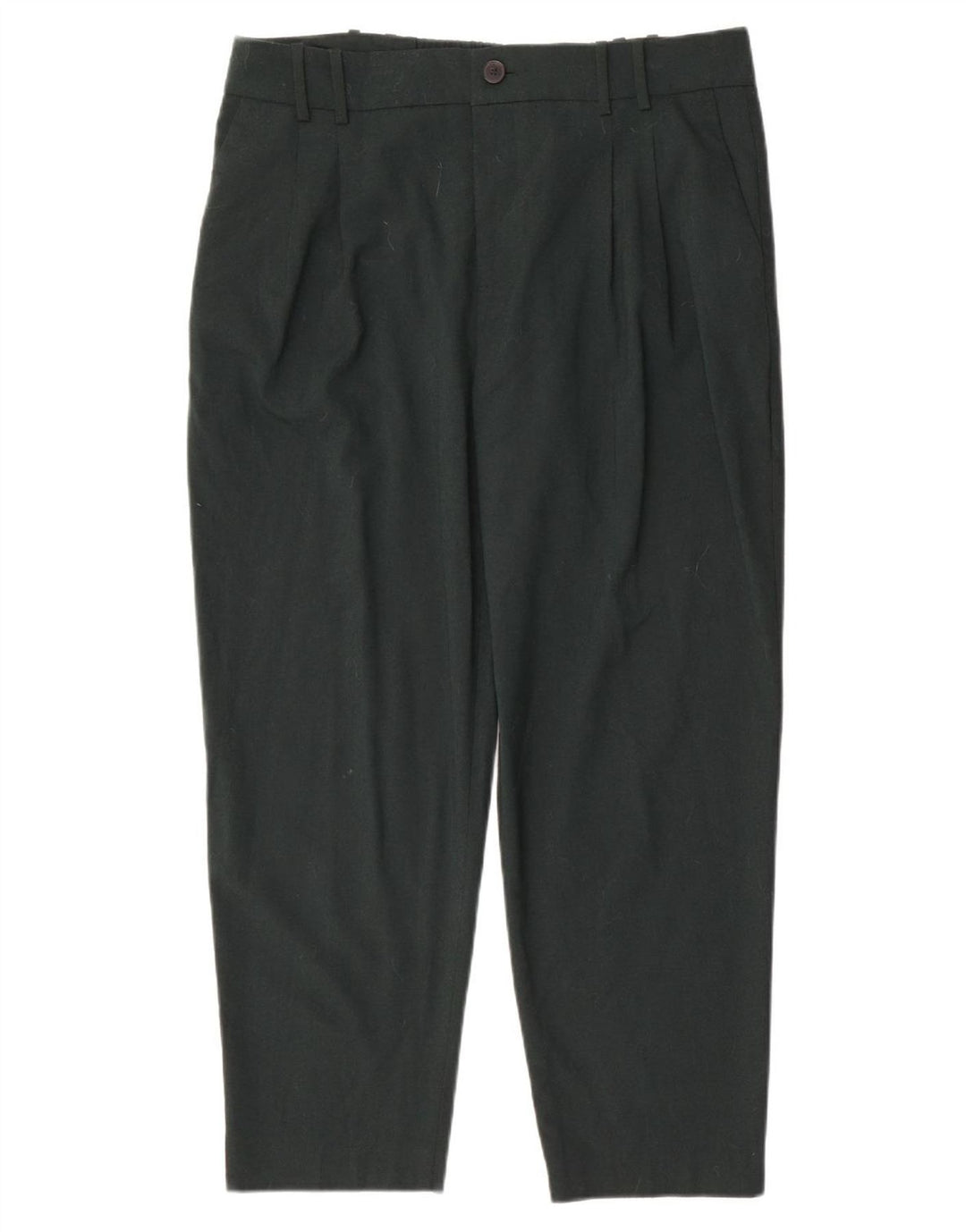 Pantaloni corti con pegging da donna Zara XL W36 L26 poliestere verde