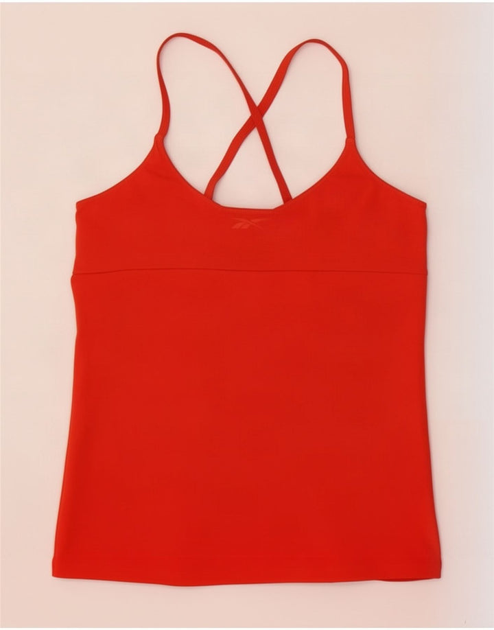 Canottiera Reebok da donna UK 12/14 arancione media